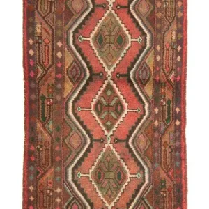 Løper Persisk teppe - Nomadisk - 293 x 83 cm - lys rød