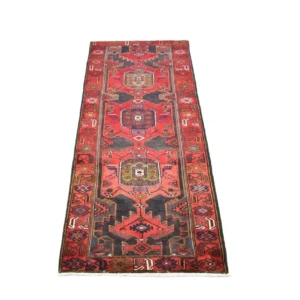 Løper Persisk teppe - Nomadisk - 294 x 104 cm - rød