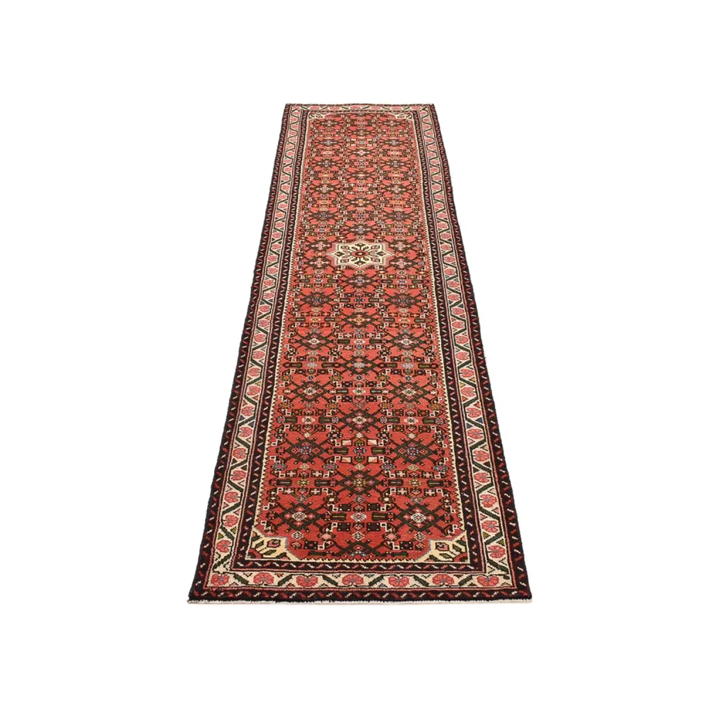 Løper Persisk teppe - Nomadisk - 294 x 74 cm - lys rød
