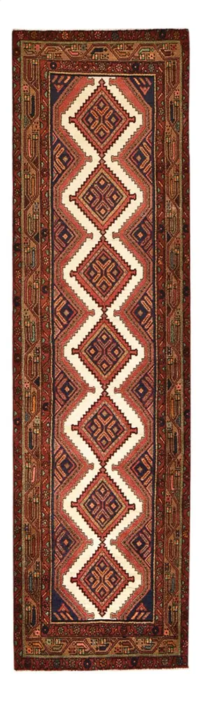 Løper Persisk teppe - Nomadisk - 294 x 80 cm - mørk beige