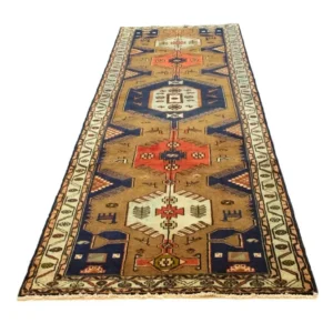 Løper Persisk teppe - Nomadisk - 295 x 102 cm - blå