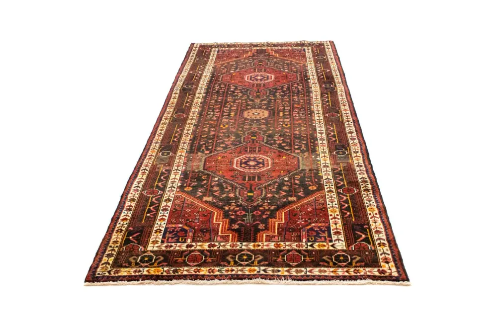 Løper Persisk teppe - Nomadisk - 295 x 125 cm - brun