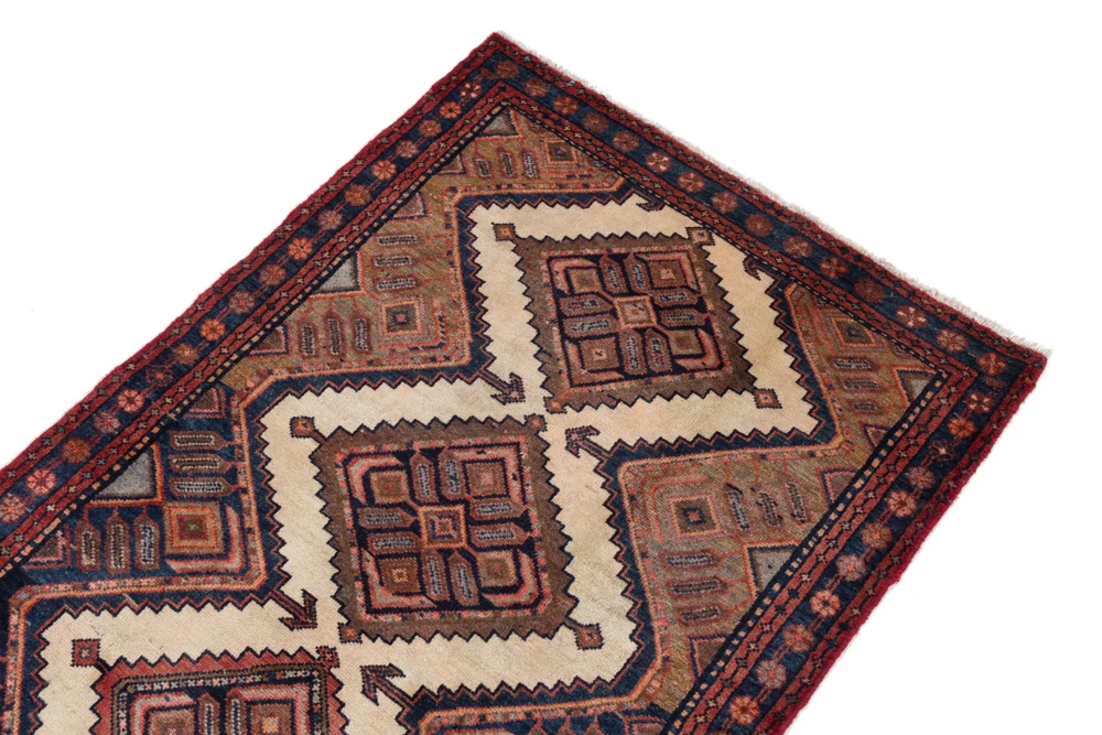 Løper Persisk teppe - Nomadisk - 295 x 99 cm - rust