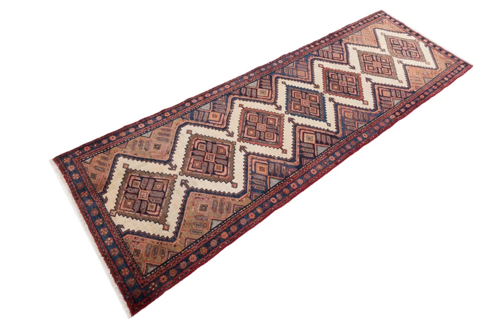 Løper Persisk teppe - Nomadisk - 295 x 99 cm - rust