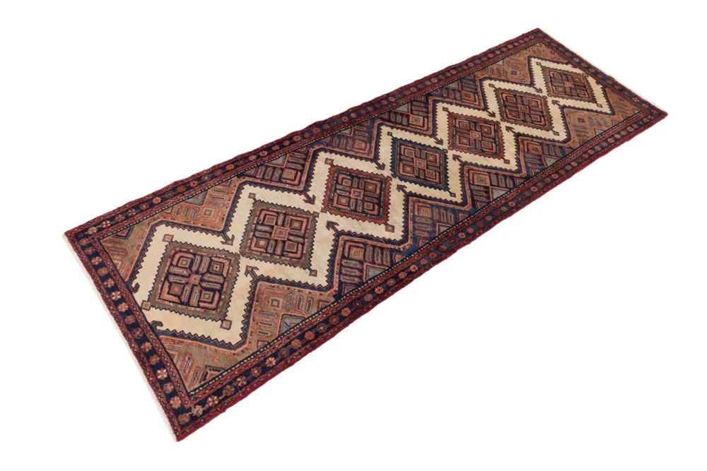 Løper Persisk teppe - Nomadisk - 295 x 99 cm - rust