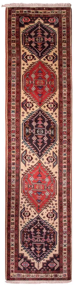 Løper Persisk teppe - Nomadisk - 296 x 75 cm - beige