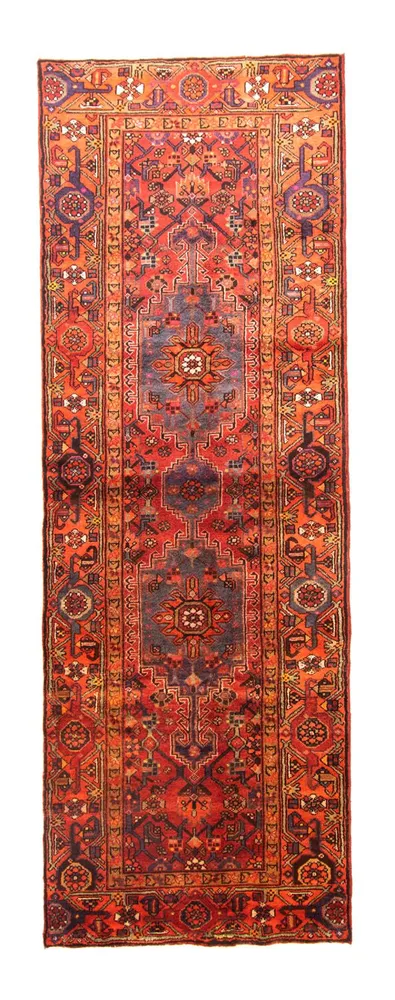 Løper Persisk teppe - Nomadisk - 297 x 102 cm - rød
