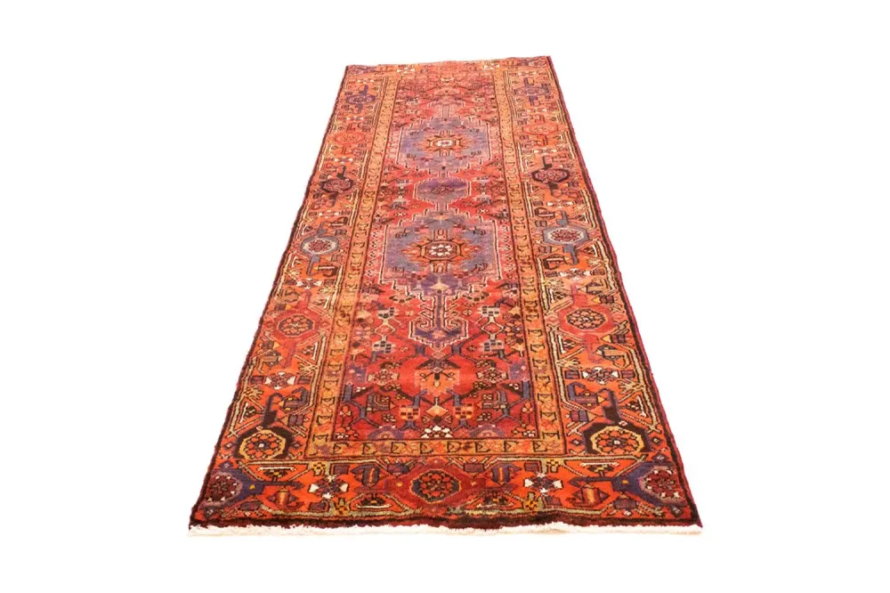 Løper Persisk teppe - Nomadisk - 297 x 102 cm - rød