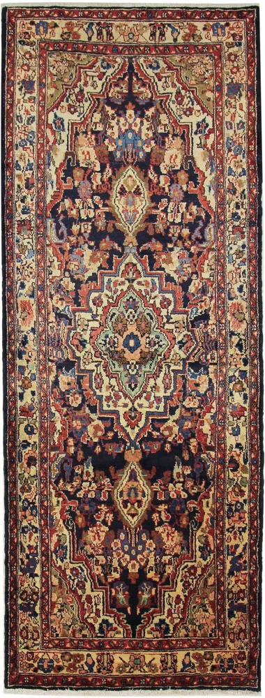 Løper Persisk teppe - Nomadisk - 297 x 110 cm - mørk beige