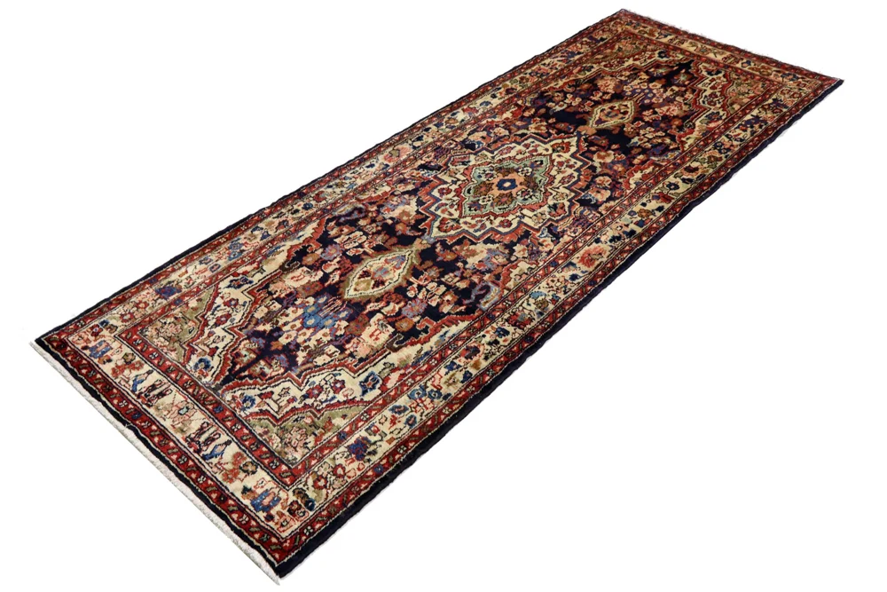 Løper Persisk teppe - Nomadisk - 297 x 110 cm - mørk beige