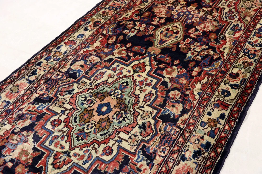 Løper Persisk teppe - Nomadisk - 297 x 110 cm - mørk beige