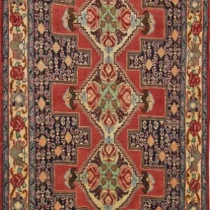 Løper Persisk teppe - Nomadisk - 297 x 88 cm - rød