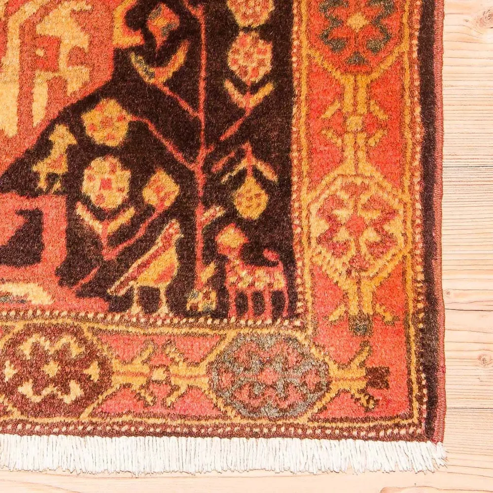 Løper Persisk teppe - Nomadisk - 297 x 77 cm - mørkeblå