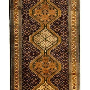 Løper Persisk teppe - Nomadisk - 297 x 70 cm - mørkeblå