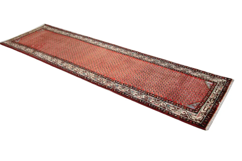 Løper Persisk teppe - Nomadisk - 298 x 80 cm - brun