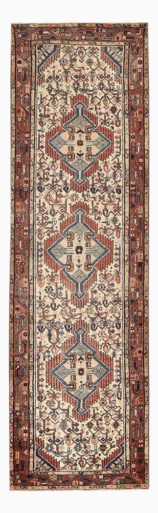 Løper Persisk teppe - Nomadisk - 298 x 86 cm - sand