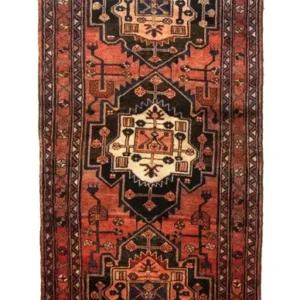 Løper Persisk teppe - Nomadisk - 300 x 101 cm - brun