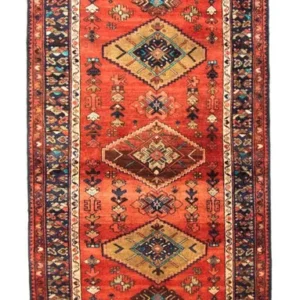 Løper Persisk teppe - Nomadisk - 300 x 103 cm - oransje