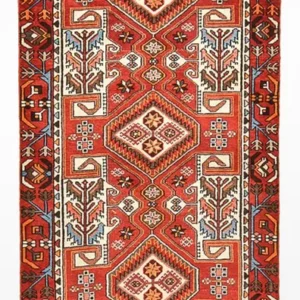 Løper Persisk teppe - Nomadisk - 300 x 112 cm - lys rød