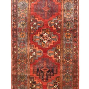 Løper Persisk teppe - Nomadisk - 300 x 113 cm - oransje