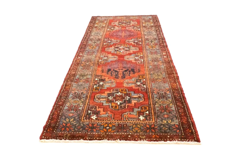 Løper Persisk teppe - Nomadisk - 300 x 113 cm - oransje