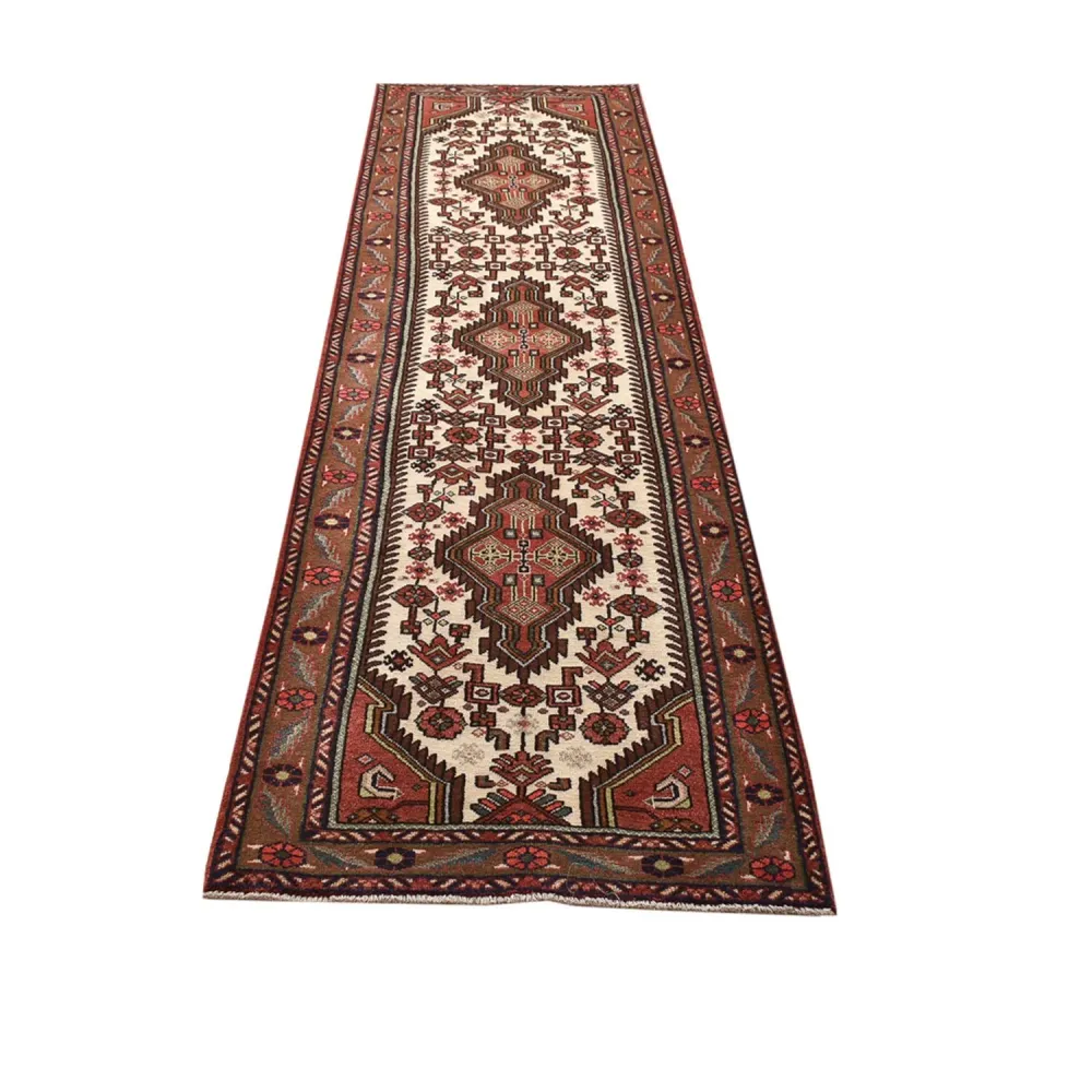 Løper Persisk teppe - Nomadisk - 300 x 80 cm - beige