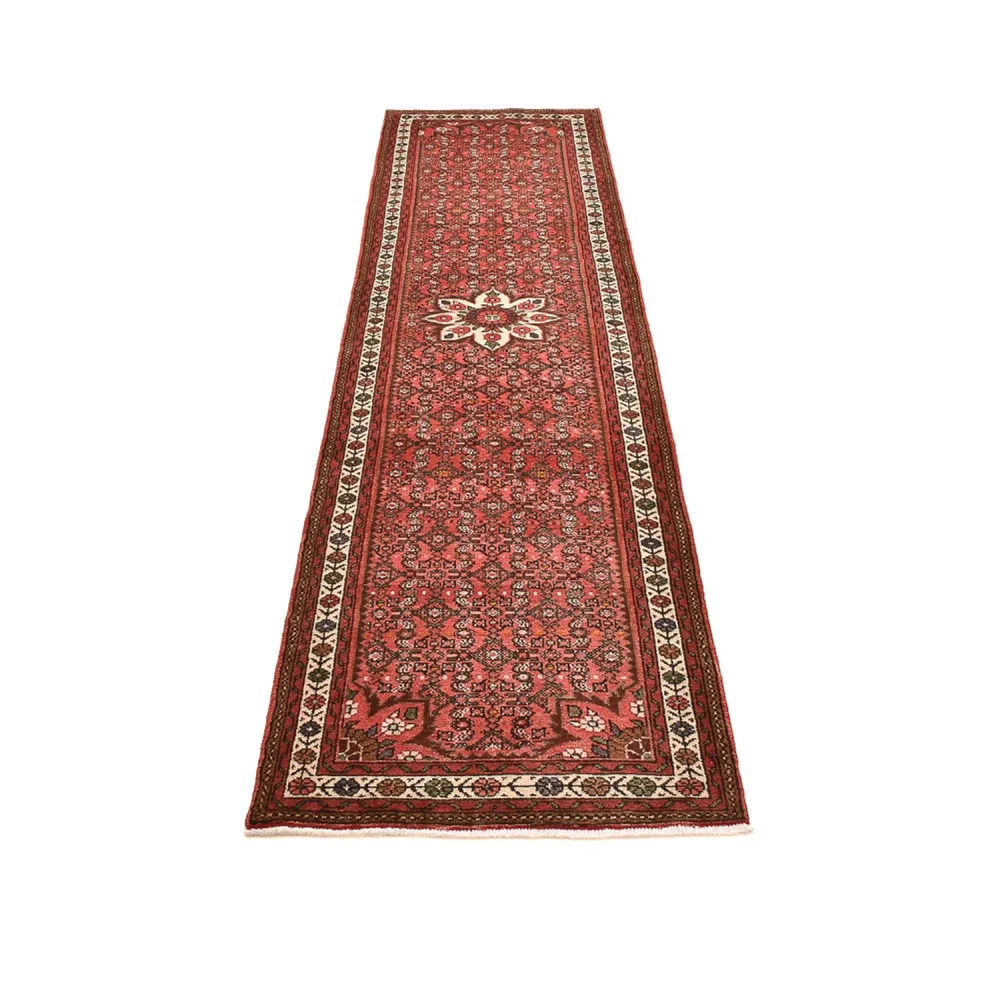 Løper Persisk teppe - Nomadisk - 300 x 79 cm - lys rød