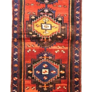 Løper Persisk teppe - Nomadisk - 302 x 104 cm - blå