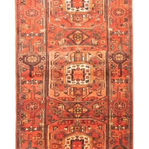 Løper Persisk teppe - Nomadisk - 302 x 112 cm - oransje