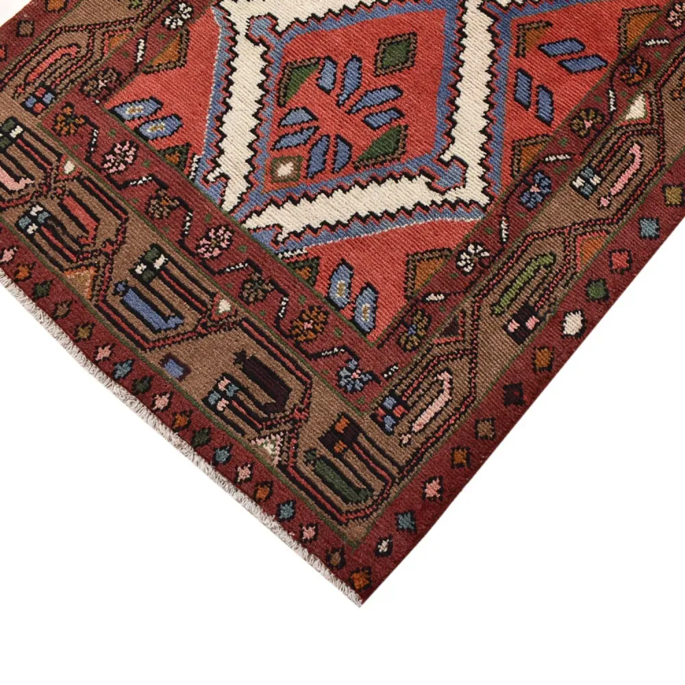Løper Persisk teppe - Nomadisk - 303 x 81 cm - rød