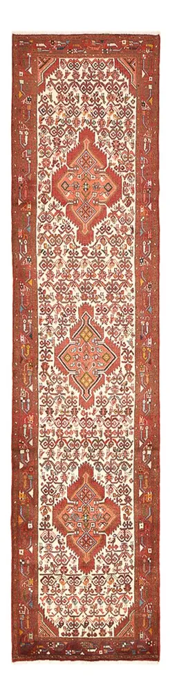 Løper Persisk teppe - Nomadisk - 303 x 77 cm - lys rød