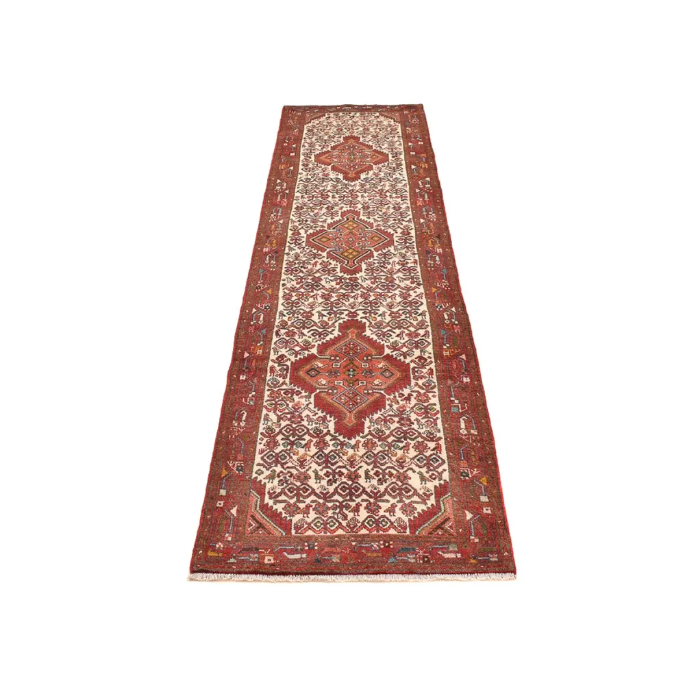 Løper Persisk teppe - Nomadisk - 303 x 77 cm - lys rød