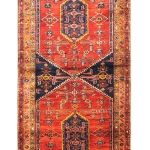 Løper Persisk teppe - Nomadisk - 305 x 112 cm - blå