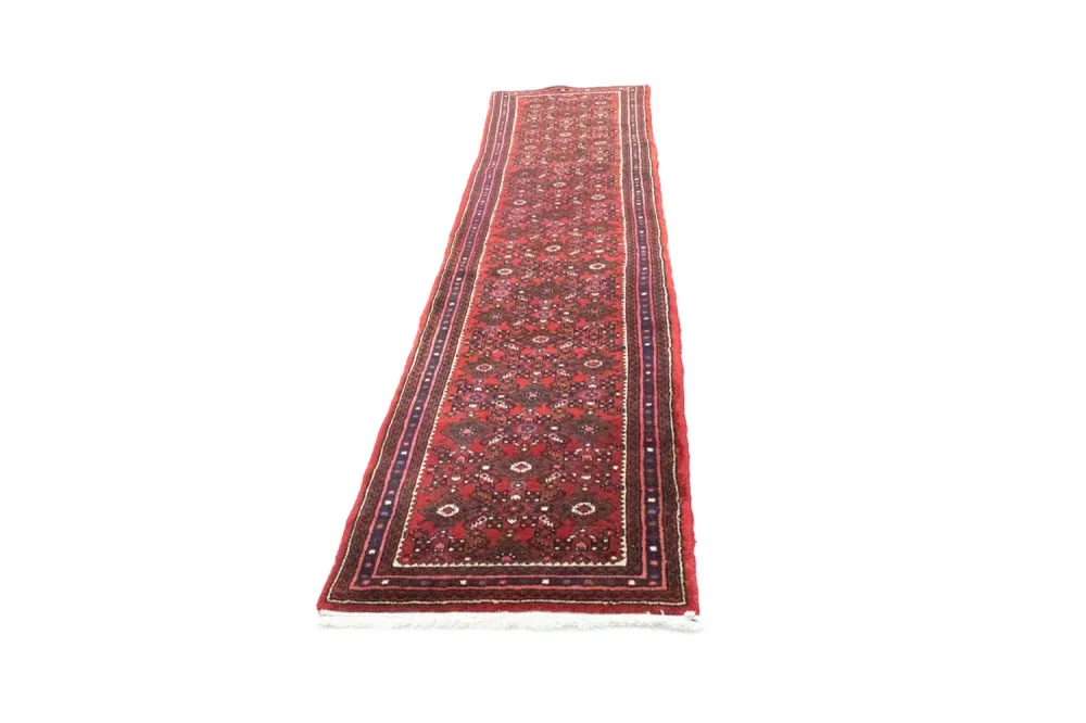 Løper Persisk teppe - Nomadisk - 306 x 73 cm - rød