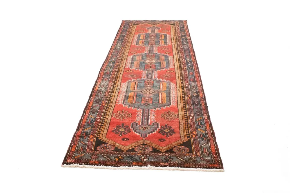Løper Persisk teppe - Nomadisk - 307 x 103 cm - grønn