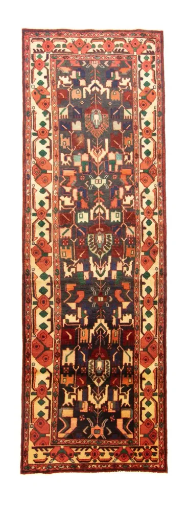 Løper Persisk teppe - Nomadisk - 307 x 96 cm - blå