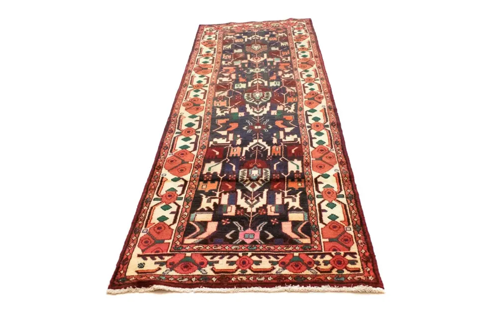 Løper Persisk teppe - Nomadisk - 307 x 96 cm - blå