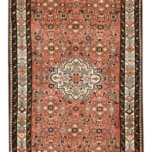 Løper Persisk teppe - Nomadisk - 308 x 128 cm - lys rød