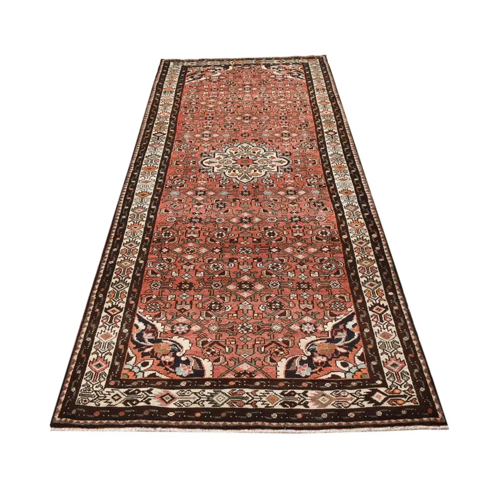 Løper Persisk teppe - Nomadisk - 308 x 128 cm - lys rød
