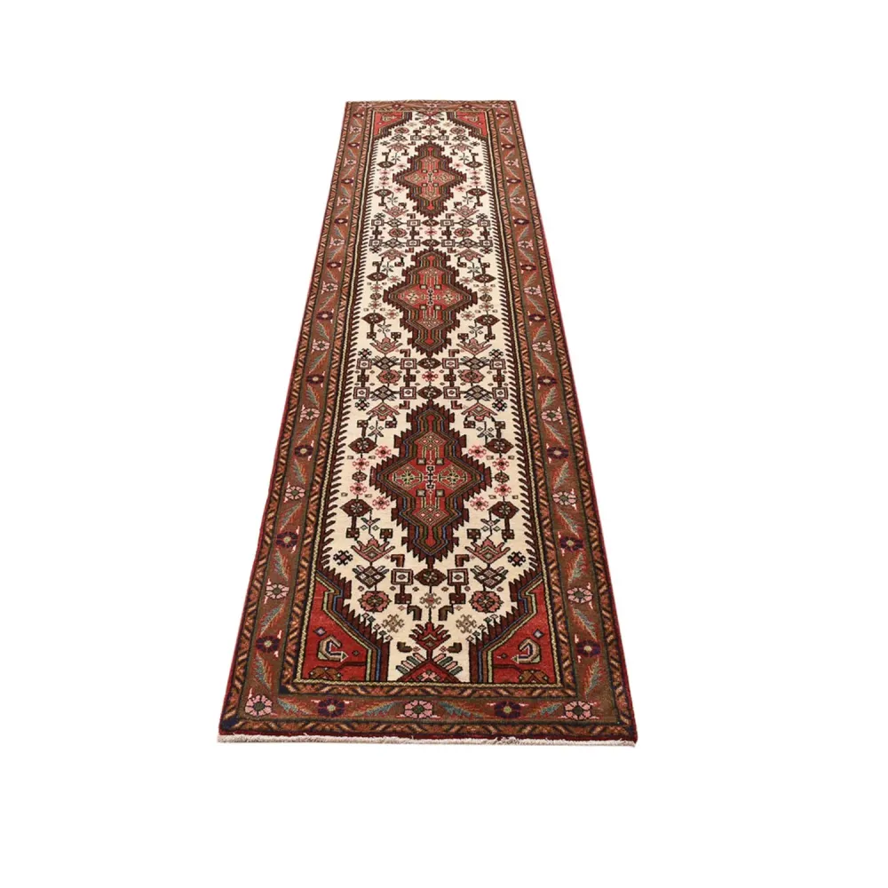 Løper Persisk teppe - Nomadisk - 308 x 78 cm - beige
