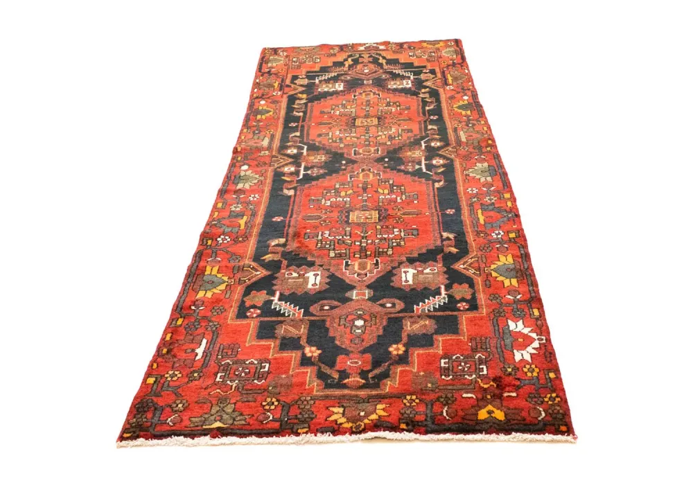 Løper Persisk teppe - Nomadisk - 310 x 105 cm - blå