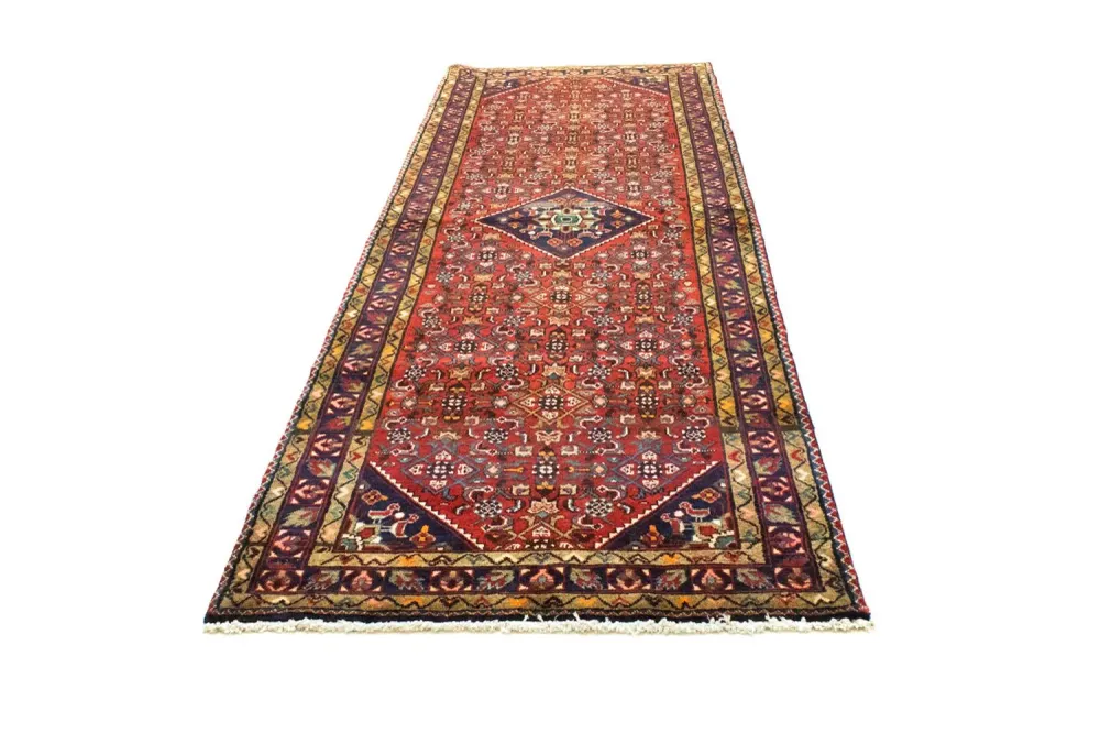 Løper Persisk teppe - Nomadisk - 310 x 107 cm - rød