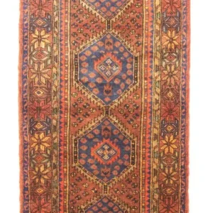 Løper Persisk teppe - Nomadisk - 310 x 108 cm - blå