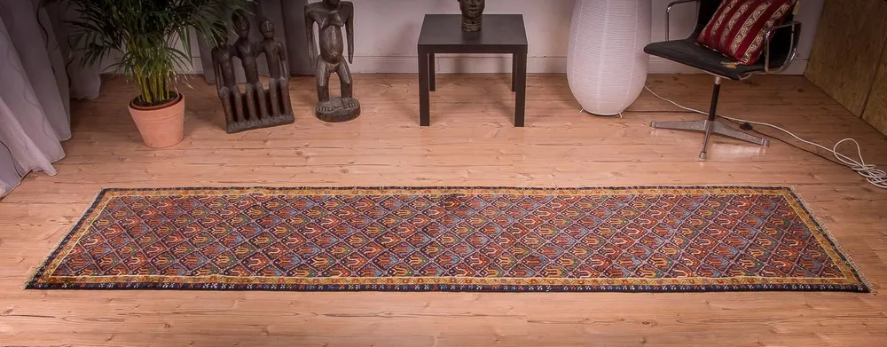 Løper Persisk teppe - Nomadisk - 312 x 78 cm - flerfarget