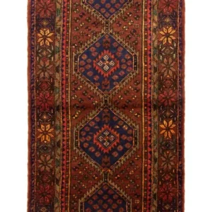 Løper Persisk teppe - Nomadisk - 315 x 108 cm - blå
