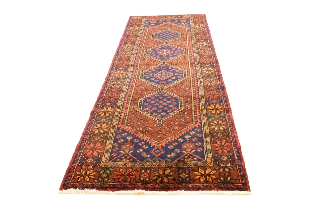 Løper Persisk teppe - Nomadisk - 315 x 108 cm - blå