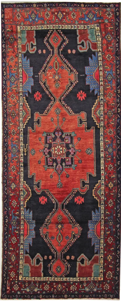 Løper Persisk teppe - Nomadisk - 315 x 128 cm - rød