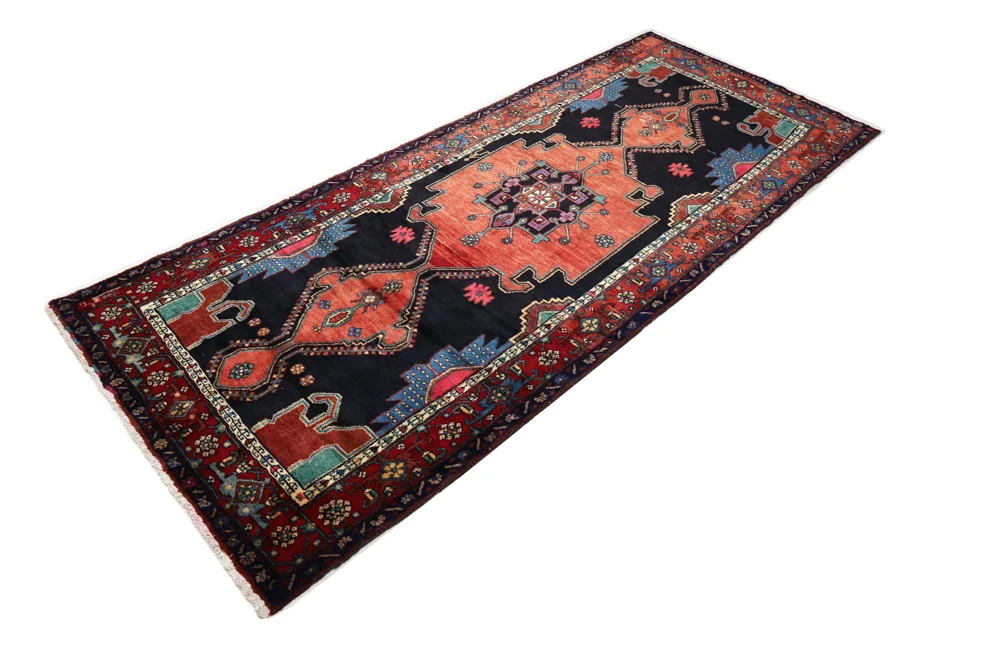 Løper Persisk teppe - Nomadisk - 315 x 128 cm - rød
