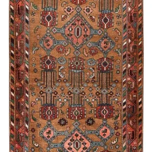 Løper Persisk teppe - Nomadisk - 317 x 112 cm - terrakotta