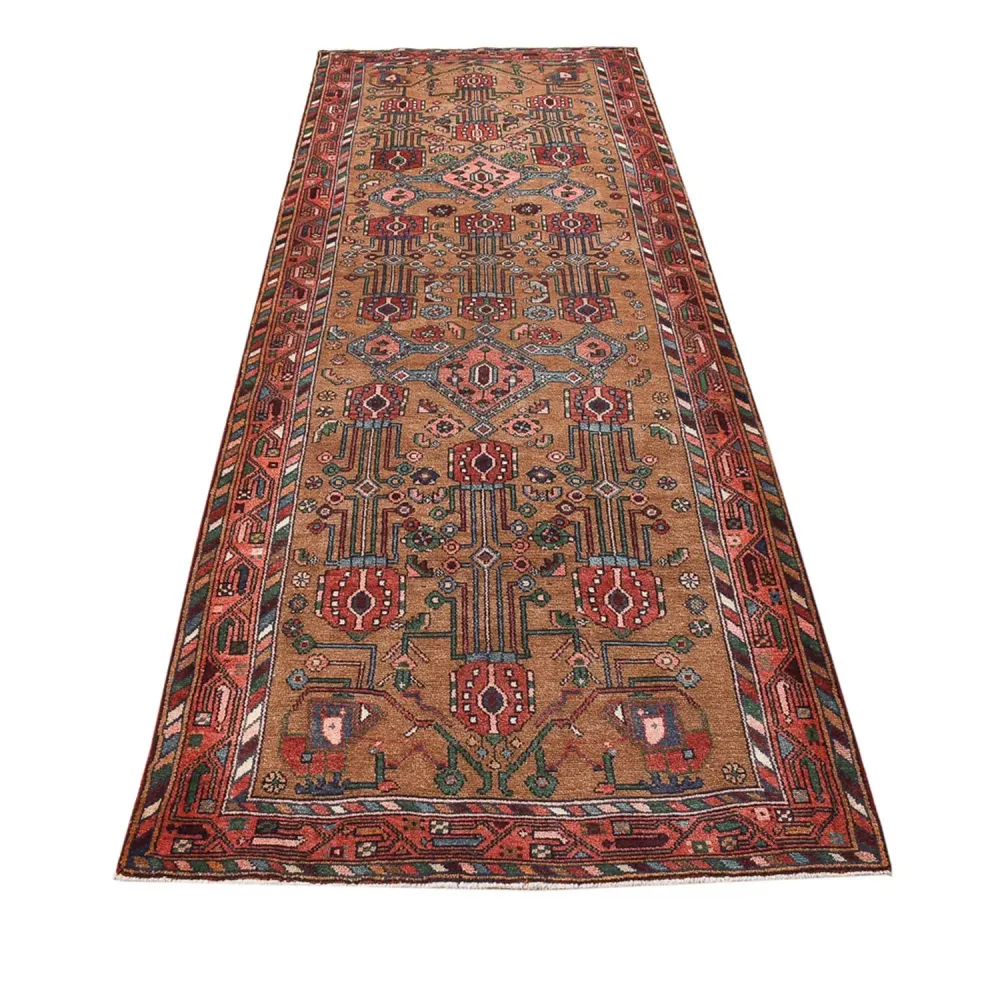 Løper Persisk teppe - Nomadisk - 317 x 112 cm - terrakotta